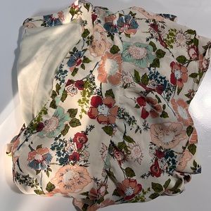 DR2 by Daniel Rainn – Ruffle Sleeve Tie Waist Dress IVORY FLORAL/ Women’s 2X